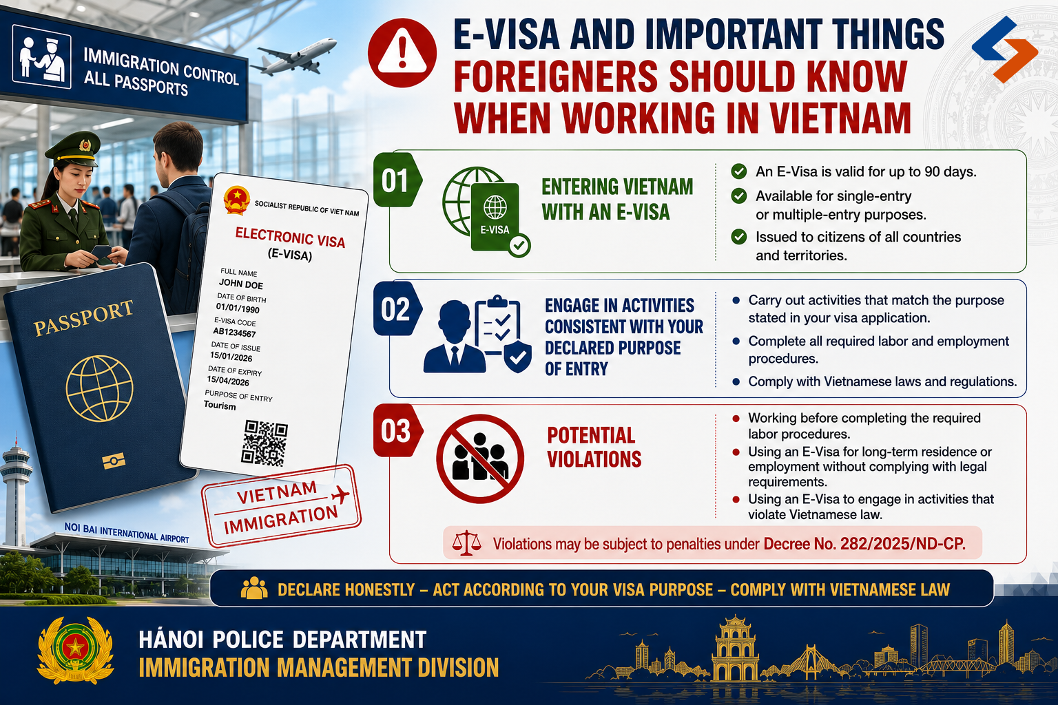 Foreigners Using E-Visas to Work in Vietnam: Important Legal Considerations