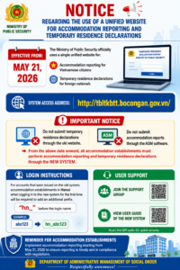 Temporary Residence Declaration for Foreigners in Vietnam